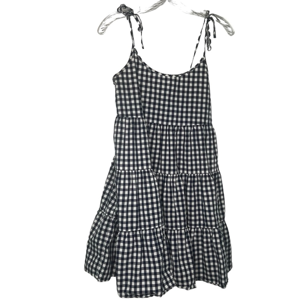 Vineyard Vines Black and White Gingham Dress